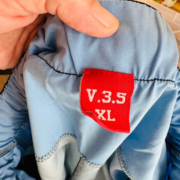 2(X)IST V3.5 Men’s XL Swim Trunks Board Shorts Blue Red Stripe Patriotic - Picture 3 of 7